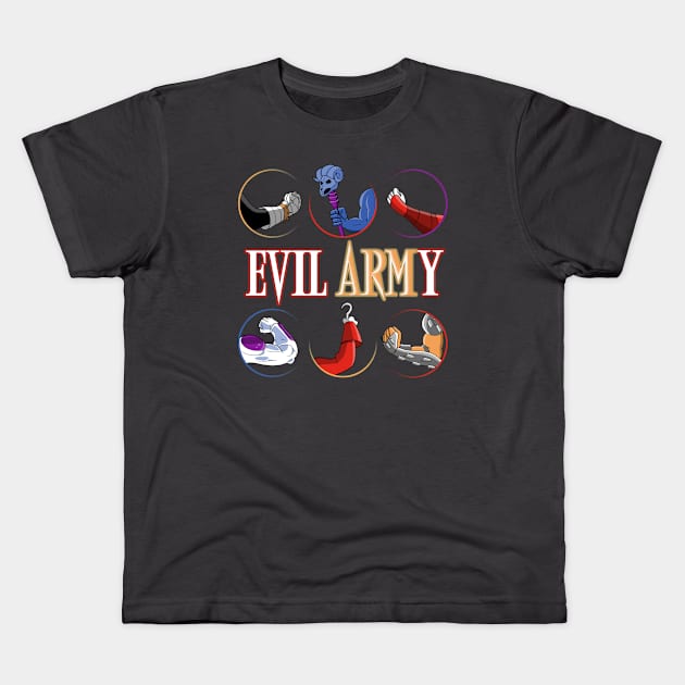 EVIL ARM-Y Kids T-Shirt by NMdesign